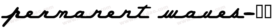 Permanent Waves字体转换